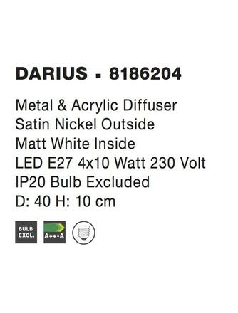 Nova Luce Kubisticky laděné stropní svítidlo Darius v různých barevných variantách - 400 x 100 mm, 4 x 10 W, stříbrná NV 8186204