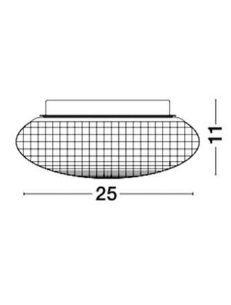 Nova Luce Stylové stropní svítidlo Sens s vyšším stupněm krytí - 1 x 60 W, šedá / černý kov NV 838124