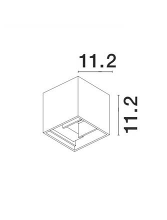 NOVA LUCE venkovní nástěnné svítidlo COMO tmavě šedý hliník LED 2x3W 3000K 3000K 220-240V nastavitelný úhel 0-90st. IP54 847407