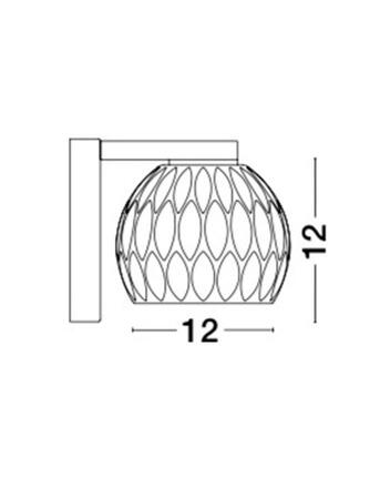 NOVA LUCE nástěnné svítidlo LARA čiré sklo a chromová základna LED 5W 230V IP20 8540402