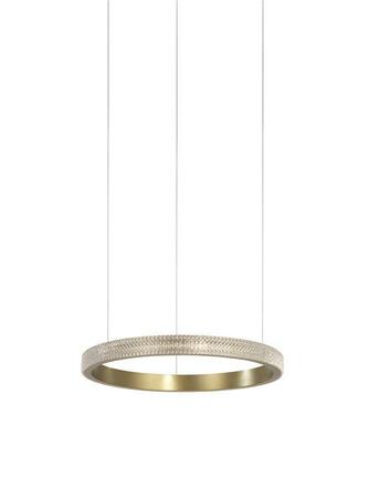 Nova Luce Luxusní závěsné LED svítidlo Orlando v elegantním zlatavém designu - 23 W LED, 1265 lm, pr. 650 mm NV 86016803