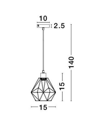 NOVA LUCE závěsné svítidlo ISABELLA ocel mosaz zlatá a černý kabel, E27 1x12W 8801502