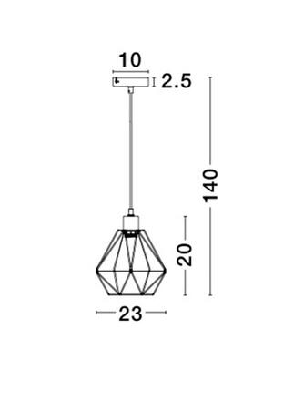 NOVA LUCE závěsné svítidlo ISABELLA ocel mosaz zlatá a černý kabel, E27 1x12W 8801802