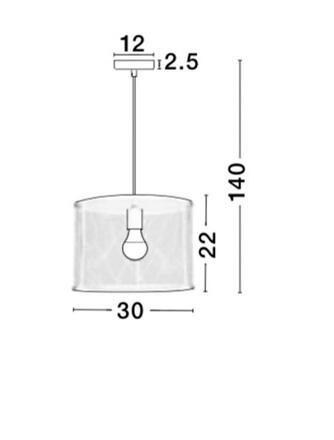 NOVA LUCE závěsné svítidlo NET bílý hliník bílý kabel E27 1x12W bez žárovky 8809302