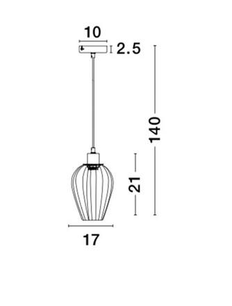 NOVA LUCE závěsné svítidlo SAGE kov, bílá a bílý kabel, E27 1x12W 8809702