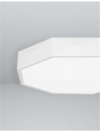 NOVA LUCE stropní svítidlo EBEN bílý hliník matný bílý akrylový difuzor LED 24W 230V 3000K IP20 9001492