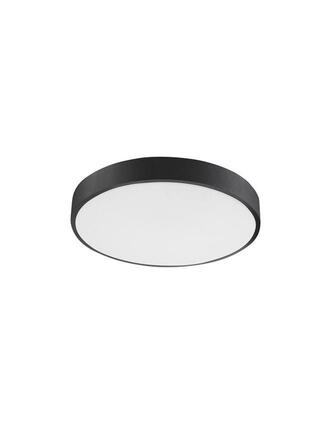 NOVA LUCE stropní svítidlo HADON černý hliník matný bílý akrylový difuzor LED 24W 230V 3000K IP20 9001531