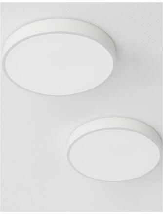 NOVA LUCE stropní svítidlo HADON bílý hliník matný bílý akrylový difuzor LED 24W 230V 3000K IP20 9001532