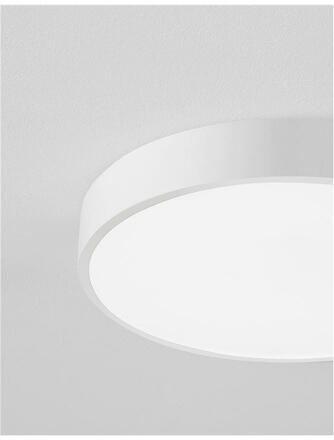 NOVA LUCE stropní svítidlo HADON bílý hliník matný bílý akrylový difuzor LED 24W 230V 3000K IP20 9001532