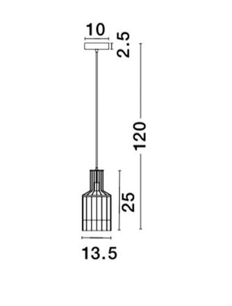 NOVA LUCE závěsné svítidlo CARTER černý hliník a křišťál E27 1x12W 230V IP20 bez žárovky 9001703