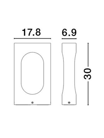 NOVA LUCE venkovní sloupkové svítidlo PORTAL černý hliník a akryl LED 13.5W 3000K 220-240V 296st. IP54 9002840