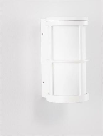 NOVA LUCE venkovní nástěnné svítidlo STONE bílý hliník a akryl E27 1x12W 220-240V IP54 bez žárovky 9002850