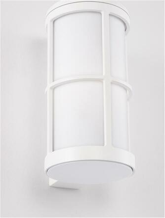 NOVA LUCE venkovní nástěnné svítidlo STONE bílý hliník a akryl E27 1x12W 220-240V IP54 bez žárovky 9002850