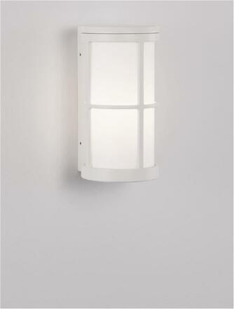 NOVA LUCE venkovní nástěnné svítidlo STONE bílý hliník a akryl E27 1x12W 220-240V IP54 bez žárovky 9002850