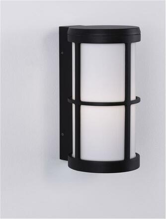 NOVA LUCE venkovní nástěnné svítidlo STONE černý hliník a akryl E27 1x12W 220-240V IP54 bez žárovky 9002851