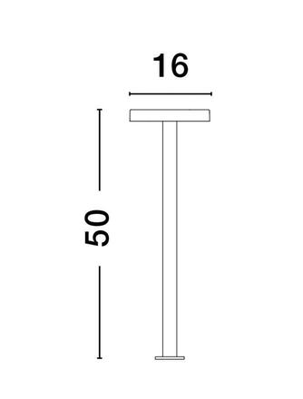 NOVA LUCE venkovní sloupkové svítidlo OFIR černý hliník a akryl LED 10.3W 3000K 220-240V 92st. IP54 9002867