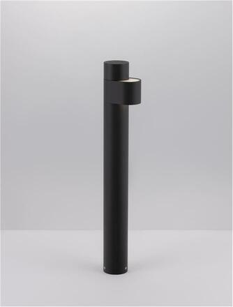 NOVA LUCE venkovní sloupkové svítidlo ADURO černý hliník a akryl LED 7.6W 3000K 200-240V 78st. IP54 9002872
