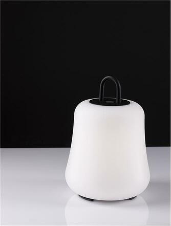 NOVA LUCE venkovní stolní lampa JIGRA černý hliník a akryl LED 2W 3000K 3,7V 339st. IP54 vypínač na těle / USB kabel 9002877