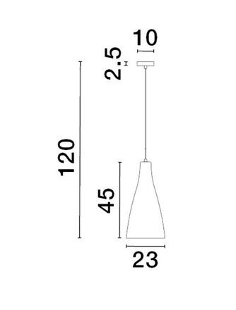 NOVA LUCE závěsné svítidlo LIVTAR chromovaný kov sklo s přechodem E27 1x12W 230V IP20 bez žárovky 9009231