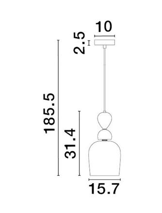 NOVA LUCE závěsné svítidlo MURANO zlatý kov lesklé tmavě zelené, modré a růžové sklo E14 1x5W 230V IP20 bez žárovky 9009234