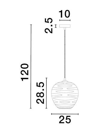 NOVA LUCE závěsné svítidlo EVLEEN matný černý kov a světle šedé sklo E27 1x12W 230V IP20 bez žárovky 9009258