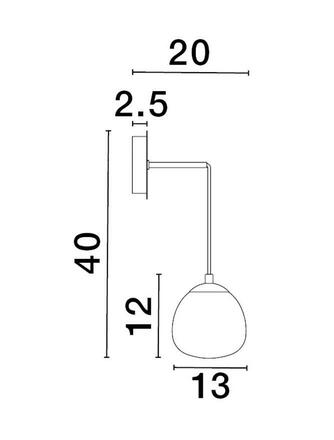 NOVA LUCE nástěnné svítidlo THE EGG zlatá a matný černý kov lesklé opálové sklo G9 1x5W 230V IP20 bez žárovky 9009262