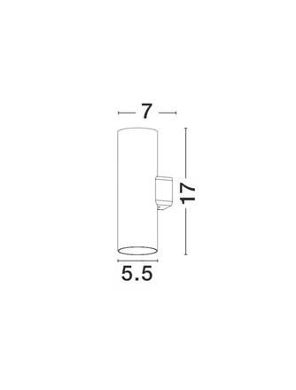 NOVA LUCE venkovní nástěnné svítidlo ALP černý hliník a sklo LED Chip Cree 10W 220-240V 3000K 7st. IP65 9010009