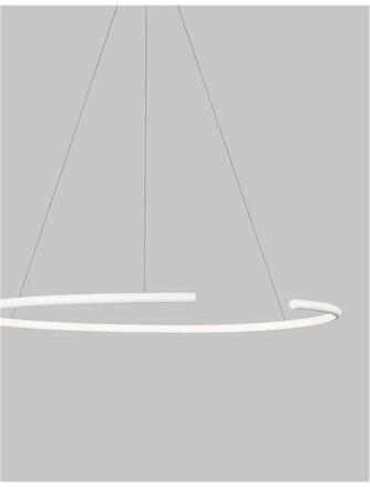NOVA LUCE závěsné svítidlo BREDA bílý hliník a akryl LED 30W 220V 3000K IP20 9010021