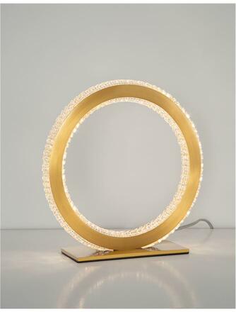 NOVA LUCE stolní lampa CILION zlatý mosazný hliník a akryl LED 20W 230V 2953K IP20 9011136