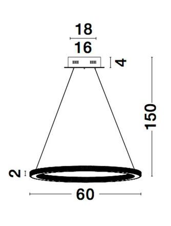 NOVA LUCE závěsné svítidlo CILION zlatý mosazný hliník a akryl LED 48W 230V 2935K IP20 stmívatelné 9011138