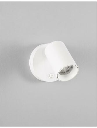 NOVA LUCE bodové svítidlo NET bílý hliník vypínač na těle GU10 1x10W IP20 220-240V bez žárovky 9011921