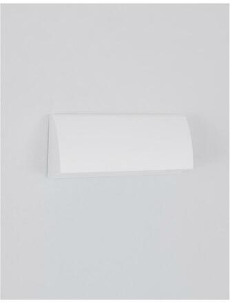 NOVA LUCE venkovní nástěnné svítidlo LIV bílý litý hliník a skleněný difuzor LED 3.5W 3000K 200-240V 120st. IP54 9018061