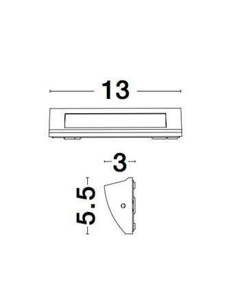 NOVA LUCE venkovní nástěnné svítidlo LIV bílý litý hliník a skleněný difuzor LED 3.5W 3000K 200-240V 120st. IP54 9018061