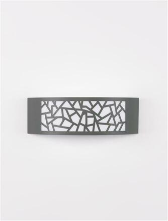 NOVA LUCE venkovní nástěnné svítidlo ZENITH tmavě šedý hliník akrylový difuzor proti oslnění E27 1x12W 220-240V bez žárovky IP44 9020932