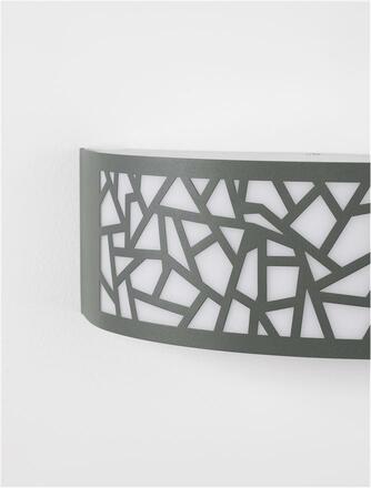 NOVA LUCE venkovní nástěnné svítidlo ZENITH tmavě šedý hliník akrylový difuzor proti oslnění E27 1x12W 220-240V bez žárovky IP44 9020932