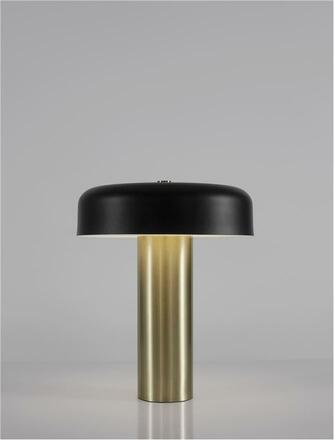 NOVA LUCE stolní lampa PANDORA zlatý a černý hliník a akryl LED 18W 230V 3000K IP20 9043300