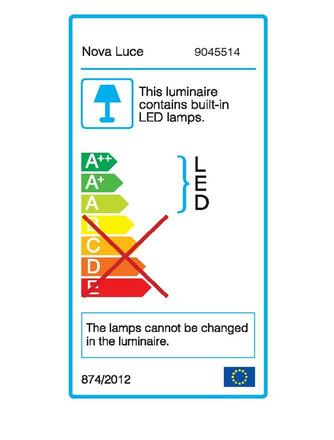 NOVA LUCE venkovní zapuštěné svítidlo do zdi PASSAGGIO bílý hliník LED 1W 3000K 3V IP54 délka kabelu 1.80m použijte driver 9020170 9045514