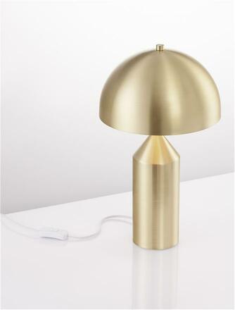 NOVA LUCE stolní lampa BOLT mosazný zlatý kov E27 1x12W 230V IP20 bez žárovky 9050162