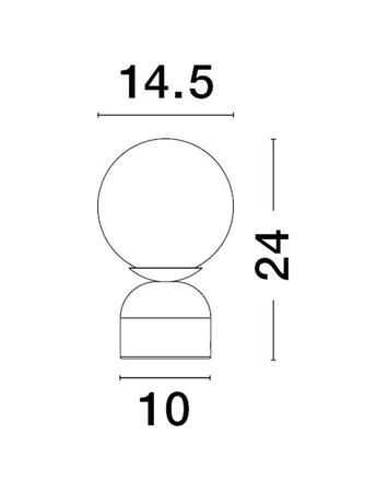 NOVA LUCE stolní lampa KENIO bílá mramor opálové sklo E14 1x12W 230V IP20 bez žárovky 9050164