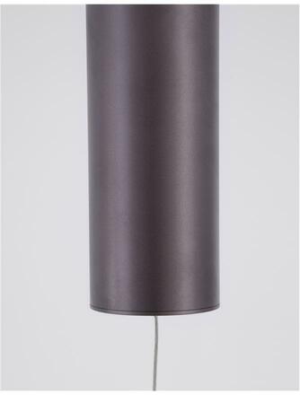NOVA LUCE závěsné svítidlo ESTEVA kávově hnědý hliník a akryl LED 48W 230V 3000K IP20 stmívatelné 9053553