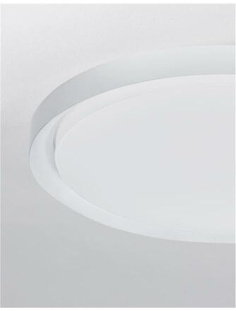 NOVA LUCE stropní svítidlo TROY kov a akrylový difuzor matná bílá LED 40W 230V 3000K IP20 stmívatelné 9053591