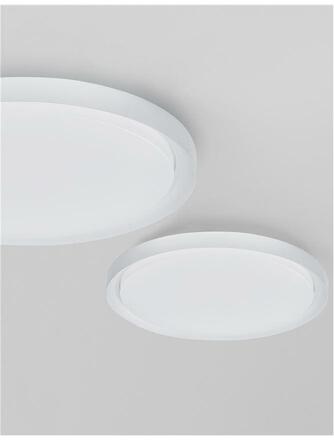 NOVA LUCE stropní svítidlo TROY kov a akrylový difuzor matná bílá LED 40W 230V 3000K IP20 stmívatelné 9053591