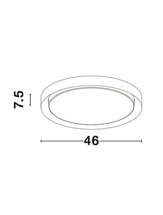 NOVA LUCE stropní svítidlo TROY kov a akrylový difuzor matná bílá LED 40W 230V 3000K IP20 stmívatelné 9053591