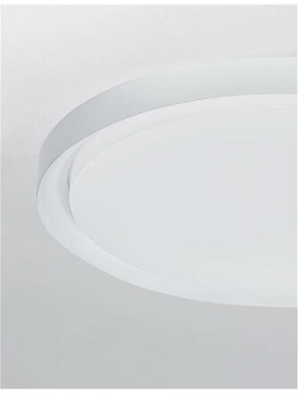 NOVA LUCE stropní svítidlo TROY kov a akrylový difuzor matná bílá LED 50W 230V 3000K IP20 stmívatelné 9053593