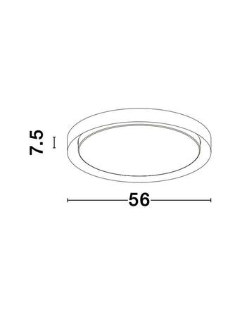 NOVA LUCE stropní svítidlo TROY kov a akrylový difuzor matná bílá LED 50W 230V 3000K IP20 stmívatelné 9053593