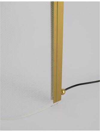 NOVA LUCE stolní lampa SIDERNO zlatý hliník a akryl LED 1x6W 230V 3000K IP20 9054401