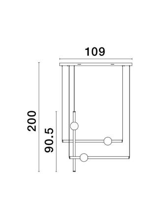 NOVA LUCE závěsné svítidlo NEUTRON zlatý hliník a akryl LED 60W 230V 3000K IP20 stmívatelné 9054453