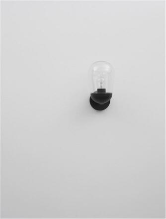 NOVA LUCE venkovní nástěnné svítidlo OMIKA tmavě šedý hliník a čiré sklo E27 1x12W 220-240V bez žárovky IP54 9060194