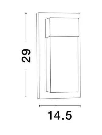 NOVA LUCE venkovní nástěnné svítidlo LETO černý hliník akrylový difuzor LED 18W 3000K 220-240V 120st. IP65 9060202