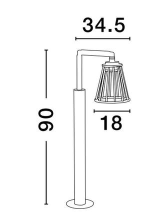 NOVA LUCE venkovní sloupkové svítidlo CARINA černý hliník LED 6W 279.54 lm 3000K 220-240V IP65 9060213